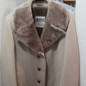 London Fog Fur Trench Coat